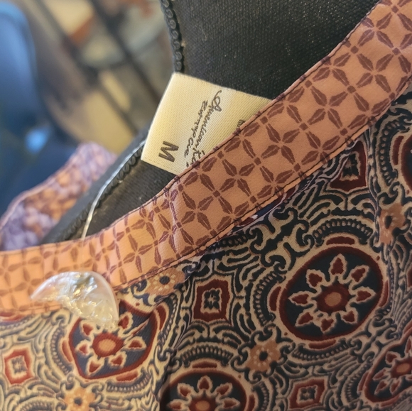 American Rag Egret Combo Lace-Up Shirt! - Picture 2 of 12